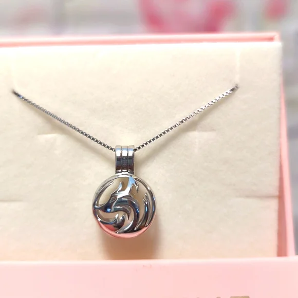 It's Pearl Time Foxy Pearl Cage With 16 Inch .925 SS Necklace NWT - Picture 2 of 3